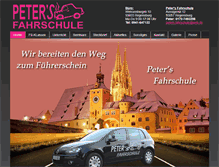 Tablet Screenshot of petersfahrschule.info